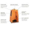 シャワーテント防錆ロック付ポータブル持ち運びNemoheliopolisprivacyshelter&showertent