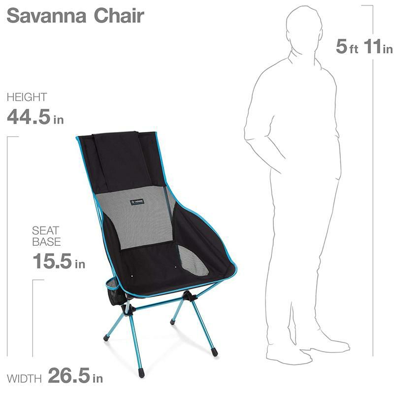折りたたみキャンプチェアハイバック軽量椅子ヘリノックスサバンナHelinoxSavannaHigh-BackCollapsibleCampChair