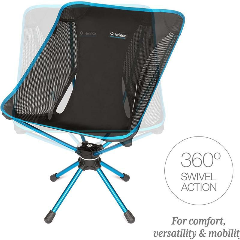 折りたたみキャンプチェア回転軽量コンパクト椅子ヘリノックスHelinoxSwivelChairLightweight,Versatile,Compact,CollapsibleCampingChair