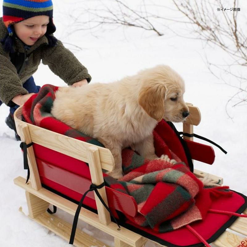 ソリ 木製 クッション付 エルエルビーン L.L.Bean Kids' Pull Sled and