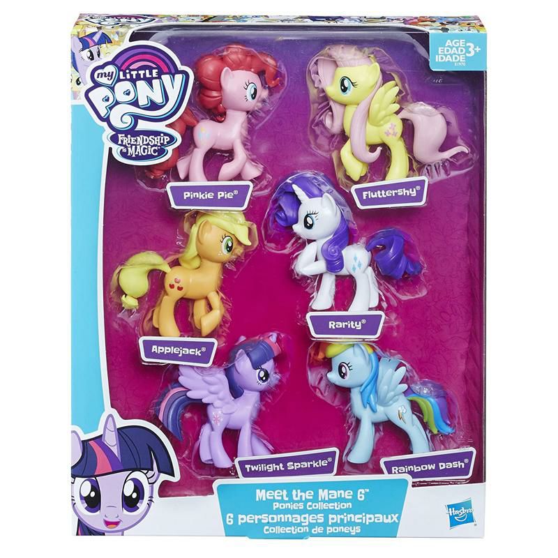 マイリトルポニーフィギュア6体セット人形おもちゃMyLittlePonyToysMeettheMane6PoniesCollection