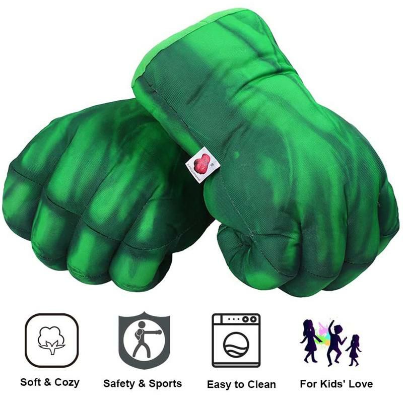 ハルクグローブ手袋仮装コスプレおもちゃ1PairToyHulkGlovesVeryLightBigSoftPlushGlovesHulkHandsToysSmashParent-ChildInteractiveToyAccessoriesHulkHandsToys