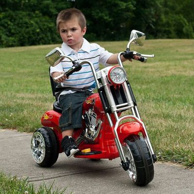 乗用玩具 電動バイク 6Vバッテリー付 3輪 チョッパー レッド Lil' Rider Red Rocking 3-Wheel Chopper Motorcycle
