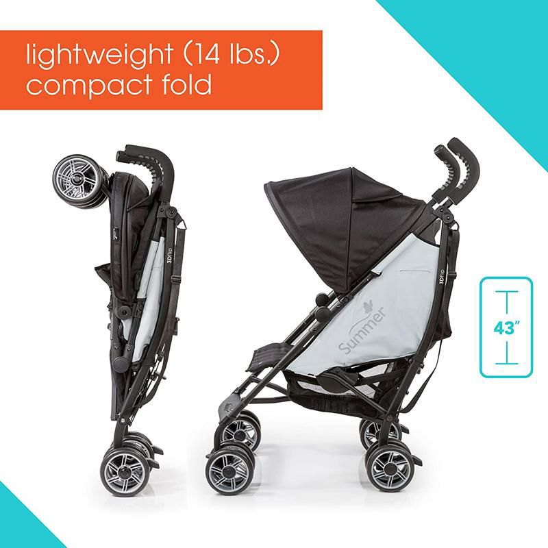 ベビーカー軽量コンパクト対面式可日よけ付リクライニングSummer3DflipConvenienceStroller,Black/Gray?LightweightUmbrellaStrollerwithReversibleSeatDesignforRearandForwardFacing,CompactFold,AdjustableOversizedCanopyandMore