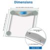 体重計最大180kg強化ガラスデジタルバススケールEtekcityDigitalBodyWeightBathroomScalewithBodyTapeMeasure,6mmTemperedGlass,400PoundsScales,Silver