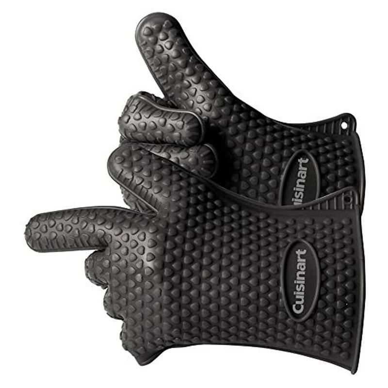 耐熱シリコングローブ1組バーベキュー燻製クイジナートCuisinartCGM-520HeatResistantSiliconeGloves,Black(2-Pack)