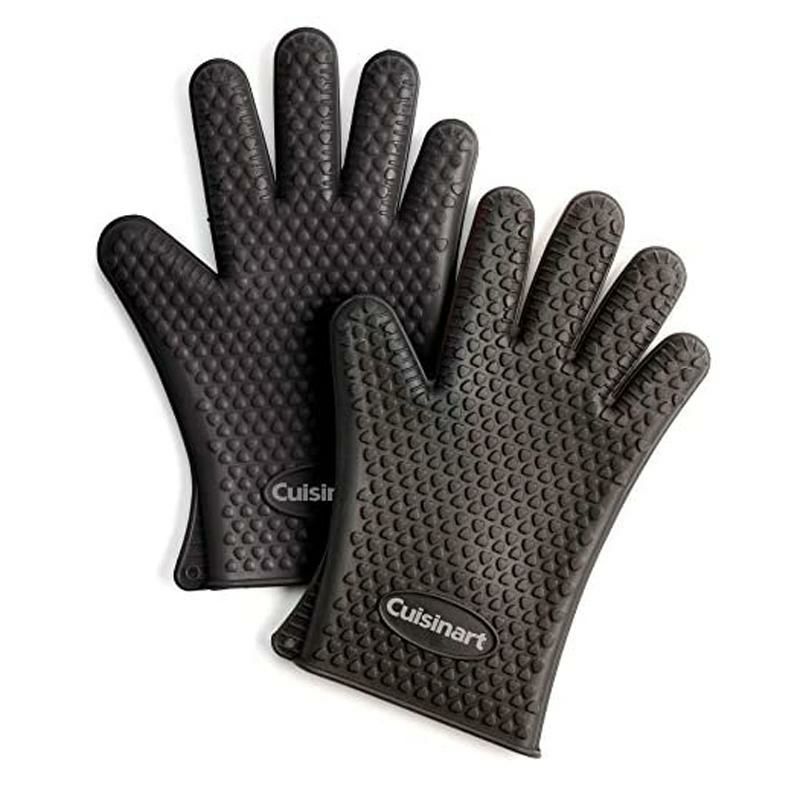 耐熱シリコングローブ1組バーベキュー燻製クイジナートCuisinartCGM-520HeatResistantSiliconeGloves,Black(2-Pack)