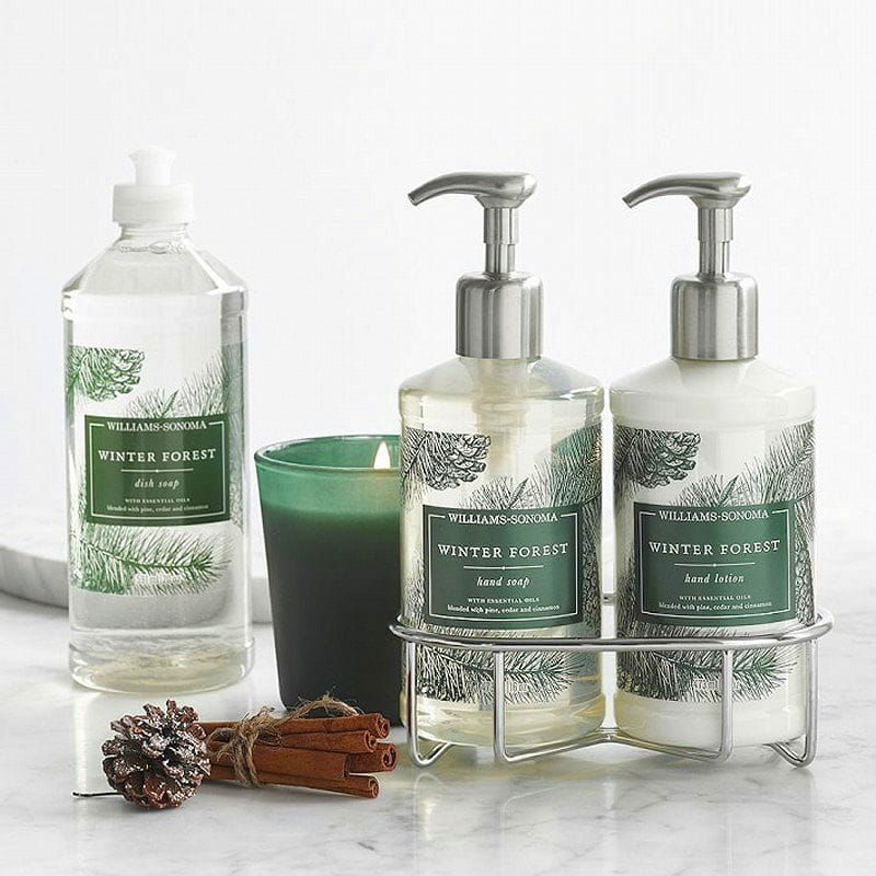 【送料無料】ウィリアムズソノマデラックスハンドソープ＆ローションセットウィンターフォレストWilliams-SonomaWinterForestDeluxeHandSoap&LotionSetwithCaddy