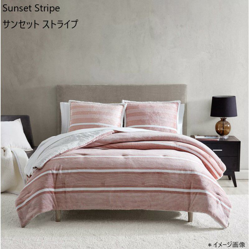 アグリバーシブル234×229cmコンフォーターセット掛け布団枕カバーエイブリーUGGAveryReversibleComforterSetFull/Queen