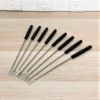 ステンレスフォンデュフォーク6本セット木製ハンドルチョコレートファウンテンチーズフォンデュSetof6StainlessSteelFondueForksWoodHandleHeatResistant9.5