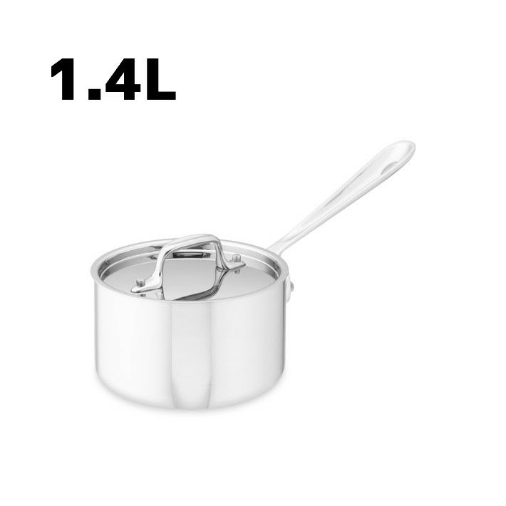 InducedAcoreオールクラッドステンレス片手鍋フライパン 蒸気口有り InducedAcoreオールクラッドステンレス片手鍋フライパン 蒸気口有り