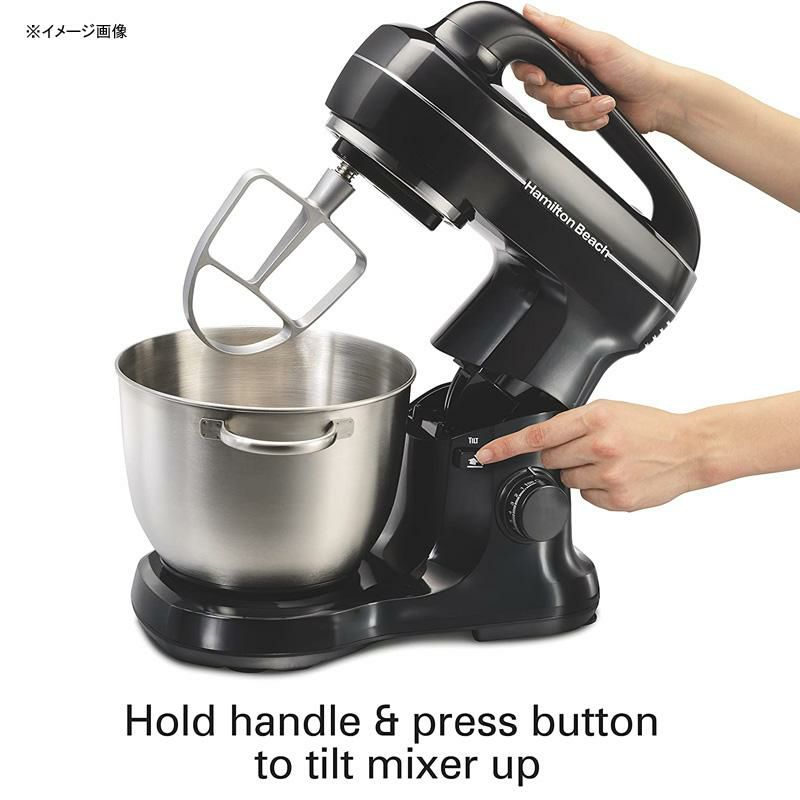 スタンドミキサー3.8Lチルトヘッドスピード7段階ハミルトンビーチHamiltonBeachElectricStandMixer,Tilt-Head,4Quarts,7SpeedsWithWhisk,DoughHook,FlatBeaterAttachments,SplashGuard(63391)家電