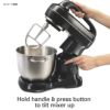 スタンドミキサー3.8Lチルトヘッドスピード7段階ハミルトンビーチHamiltonBeachElectricStandMixer,Tilt-Head,4Quarts,7SpeedsWithWhisk,DoughHook,FlatBeaterAttachments,SplashGuard(63391)家電