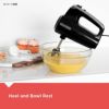 ハンドミキサースピード5段階ケース付ブラック+デッカーBLACK+DECKERMX600BHelixPerformancePremium5-SpeedHandMixer,5Attachments+Case家電