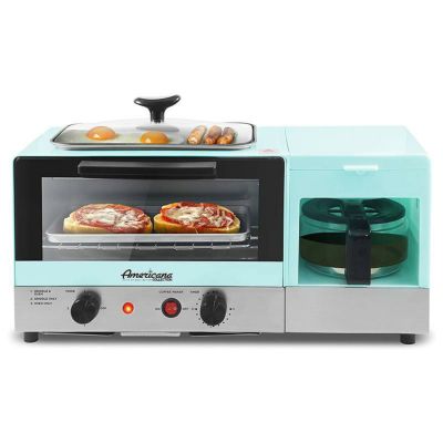 3-in-1 朝食メーカー モーニング セット コーヒーメーカー トースター グリル Elite Gourmet Americana 2 Slice, 9.5