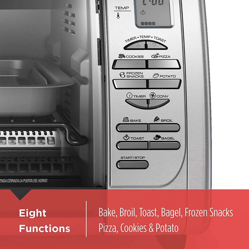 コンベクションオーブンシルバーブラック+デッカーBLACK+DECKERCountertopConvectionToasterOven,Silver,CTO6335S家電