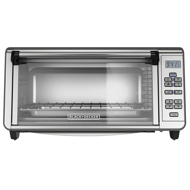 コンベクションオーブンステンレスブラック+デッカーBlack+DeckerTO3290XSBDToasterOven,8-Slice,StainlessSteel家電