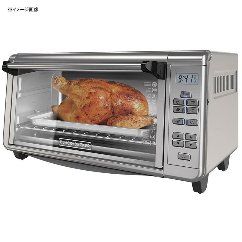 コンベクションオーブンステンレスブラック+デッカーBlack+DeckerTO3290XSBDToasterOven,8-Slice,StainlessSteel家電