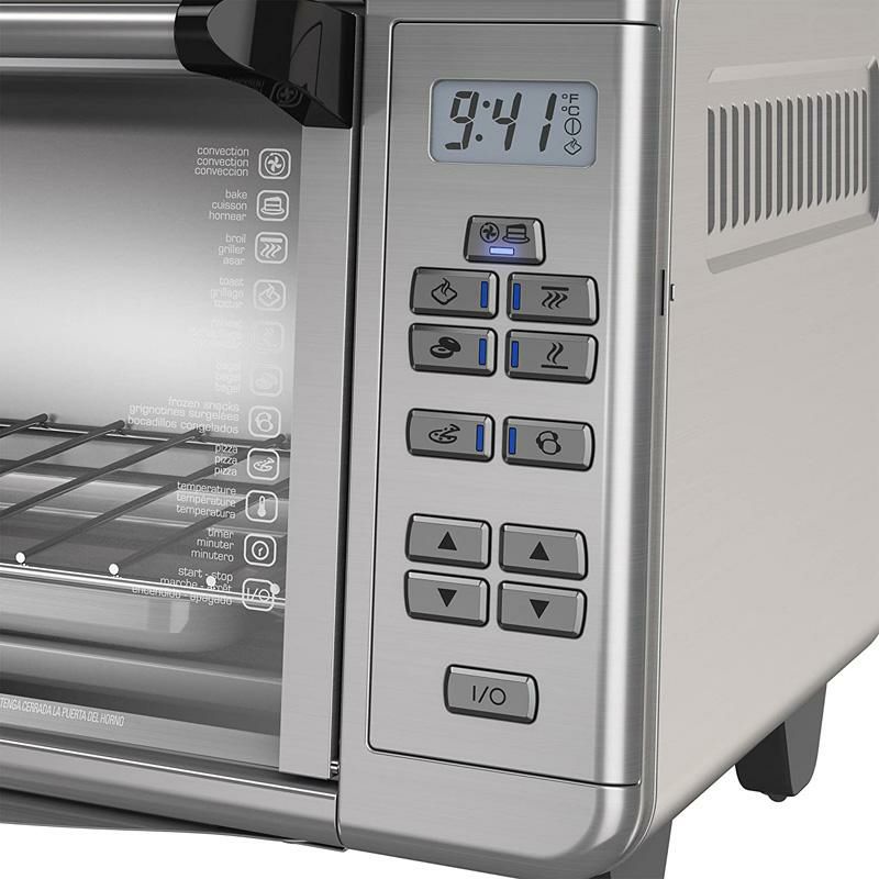 コンベクションオーブンステンレスブラック+デッカーBlack+DeckerTO3290XSBDToasterOven,8-Slice,StainlessSteel家電