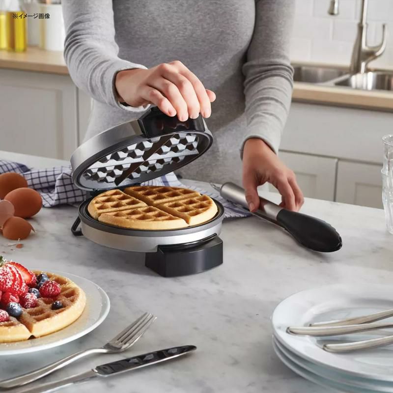 ベルギーワッフルメーカー丸型ラウンドダイアモンドフォースオスターOsterDiamondForceNonstickBelgianWaffleMaker家電