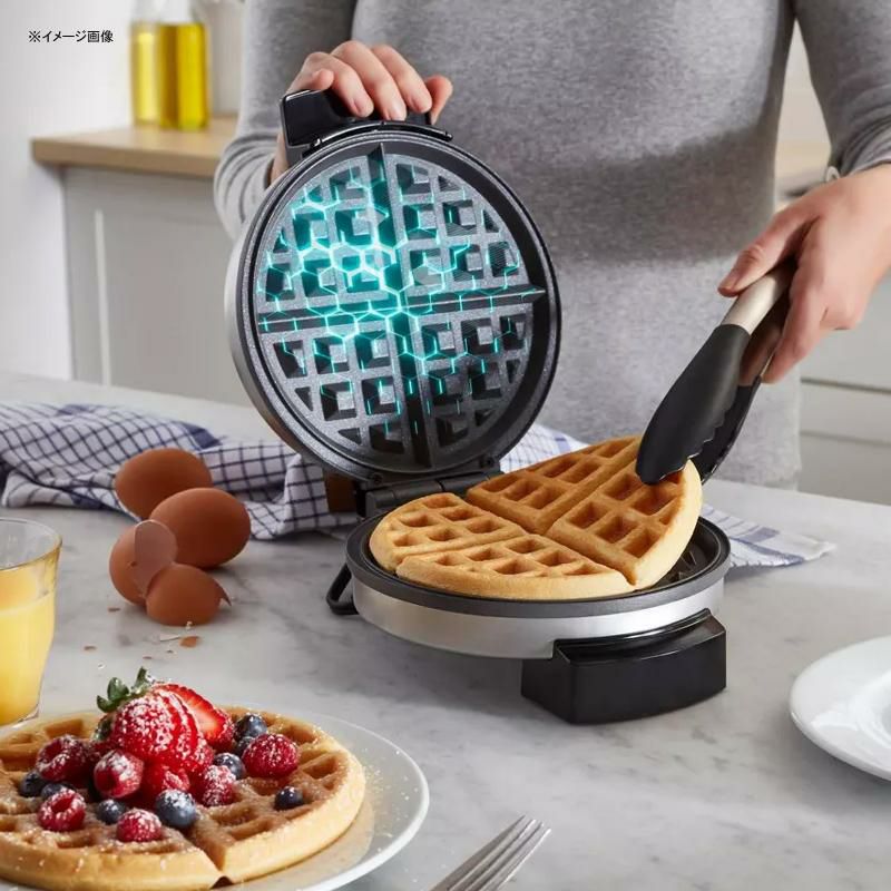 ベルギーワッフルメーカー丸型ラウンドダイアモンドフォースオスターOsterDiamondForceNonstickBelgianWaffleMaker家電