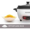 スチーマー蒸し器ライスクッカー炊飯器1.4Lブラック・アンド・デッカーBLACK+DECKERRC5066-CupCooked/3-CupUncookedRiceCookerandFoodSteamer,White家電