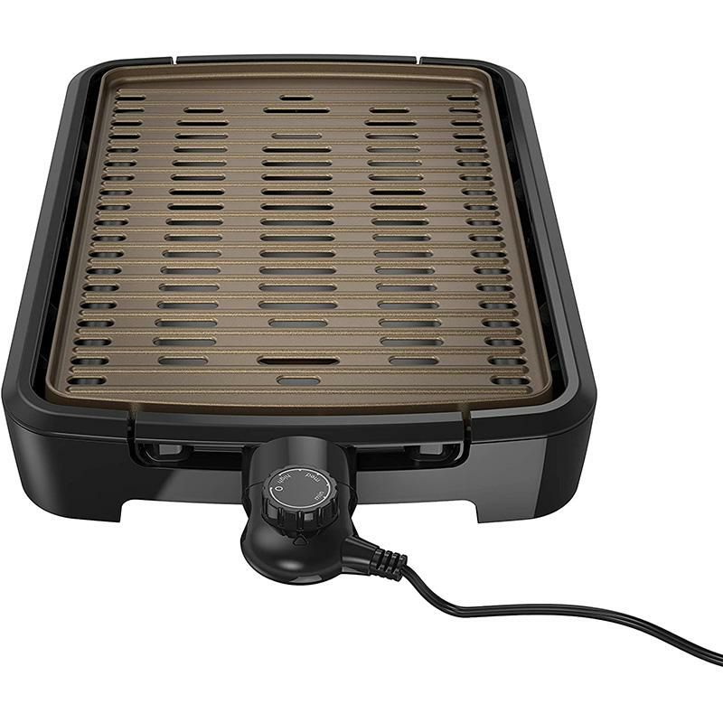 スモークレス電気グリル煙が少ないパーティーサイズジョージフォアマンSmokelessIndoorOutdoorGrillbyGeorgeForeman.VirtuallySmokeFreeGrillingInside.PartySize.家電