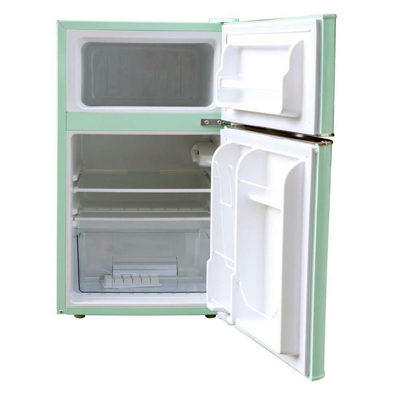 冷蔵庫冷凍庫付2ドアコンパクト90LミントグリーンパステルMagicChefRetro3.2cu.ft.2-DoorMiniFridgeinMintGreen家電