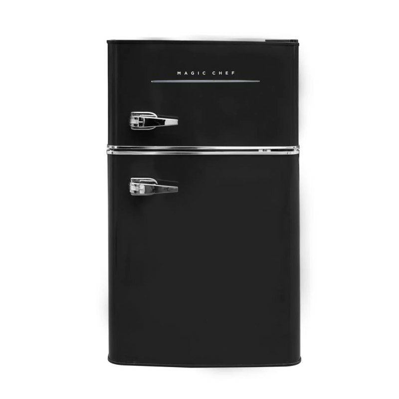 冷蔵庫冷凍庫付レトロ2ドアコンパクト90LMagicChefRetro3.2cu.ft.2-DoorMiniFridgeinMintGreen家電