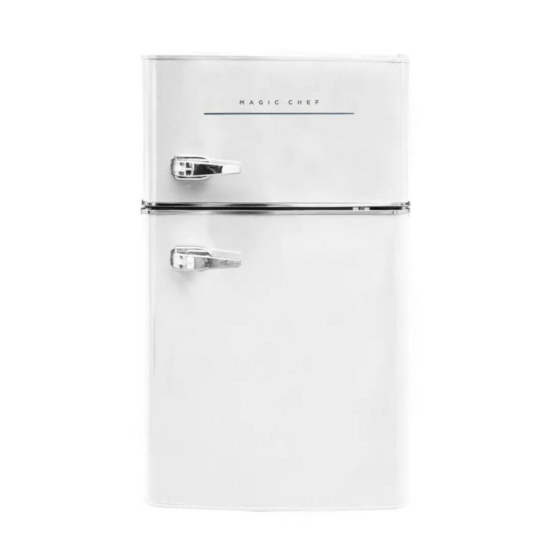 冷蔵庫冷凍庫付レトロ2ドアコンパクト90LMagicChefRetro3.2cu.ft.2-DoorMiniFridgeinMintGreen家電