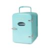 ミニ冷温庫温冷保冷保温6缶4L車載可アクア水色ノスタルジアNostalgiaRetro6-CanPersonalCoolingandHeatingRefrigeratorinAqua家電