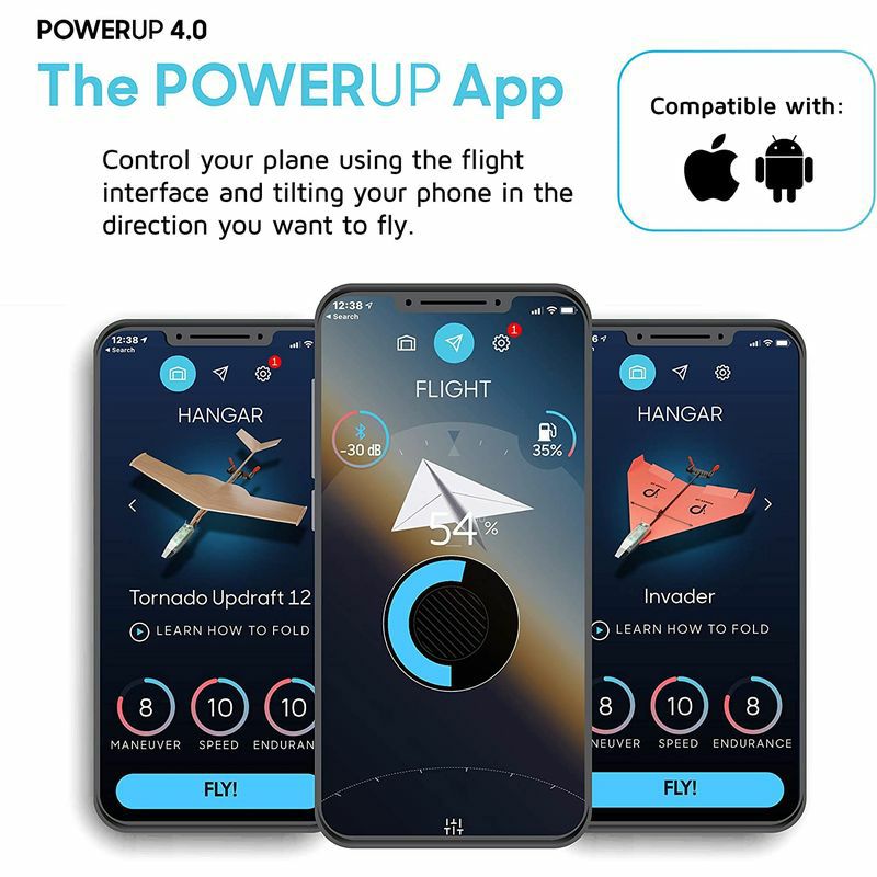 紙飛行機がラジコンにスマホ操作BluetoothプロペラキットPOWERUP3.0OriginalSmartphoneControlledPaperAirplanesConversionKit-DurableRemoteControlledRCAirplaneforBeginners,WorkswithMostPaperAirplaneBooks