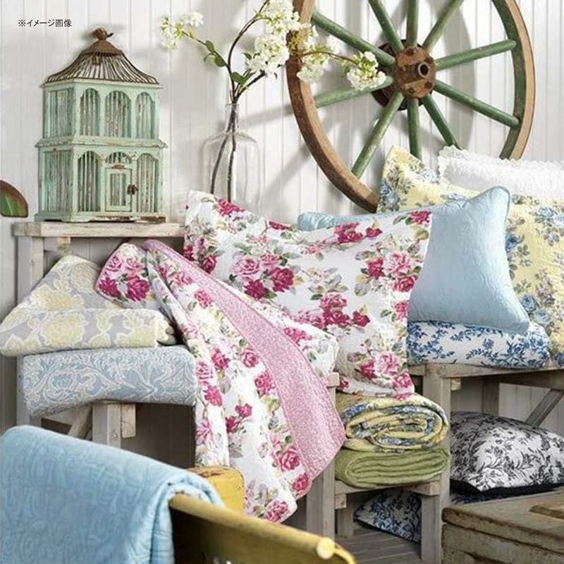 ローラアシュレイリバーシブルキルト枕カバーセット花柄ブルーパッチワークLauraAshleyHome|KennaCollection|LuxuryPremiumUltraSoftQuiltCoverlet,Comfortable3PieceBeddingSet,AllSeasonStylishBedspread,Full/Queen,Cornflower