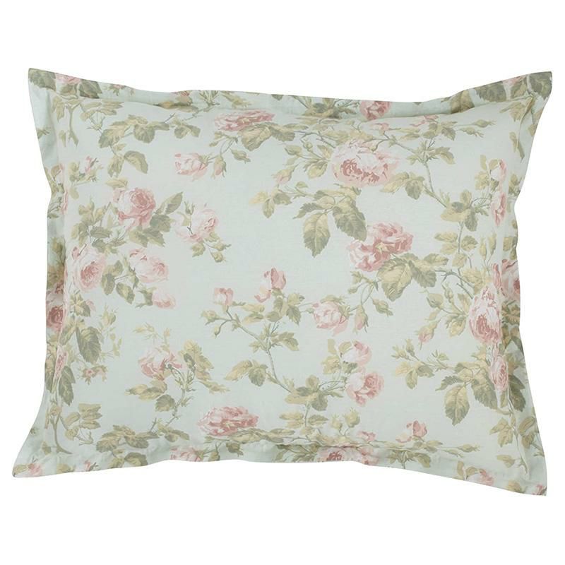 ローラアシュレイリバーシブルキルト枕カバーセット花柄バラ薄緑グリーンLauraAshleyHome|MadelynnCollection|LuxuryUltraSoftComforter,AllSeasonPremium7PieceBeddingSet,StylishDelicateDesignforHomeD?cor,Full/Queen,DuckEgg