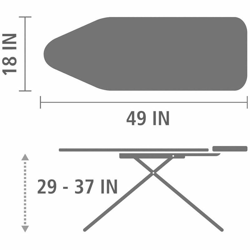 アイロン台高さ調節可BrabantiaIroningBoardwithSolidSteamIronRest【RCP】