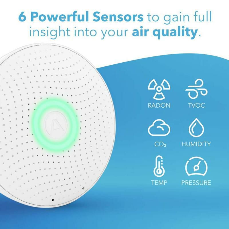 空気質モニターラドン大気質エアーチェック湿度温度気圧酸素AirthingsWavePlus-Radon&AirQualityMonitor(VOC,Humidity,Temp,CO2,Pressure)