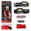 ヘッドライト2個セットセーフティライト付ランプ懐中電灯ランニングキャンプアウトドアGearLightLEDHeadlampFlashlightS500[2PACK]-Running,Camping,andOutdoorHeadlamps-BestHeadLampwithRedSafetyLightforAdultsandKids