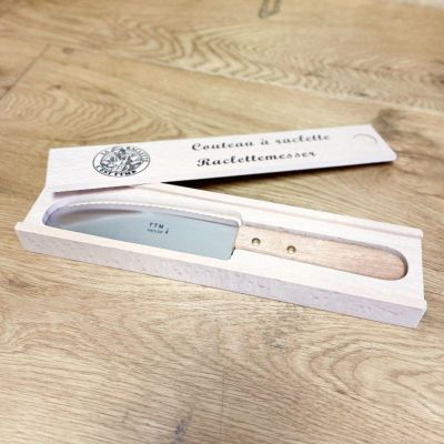 スイス製 ラクレットチーズナイフ 木箱付 TTM Profi Raclette Scraper in wooden box