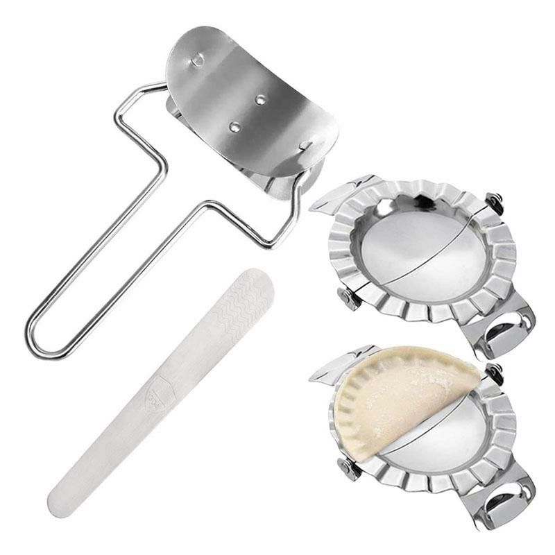 ダンプリングメーカーステンレスエンパナダプレスエンパナーダDumplingMaker,EmpanadaPress,StainlessSteelDumplingMakerKit,PieRavioliDumplingPastryPierogiDoughWrappersMoldCutterSetforKitchenAccessoriesTools