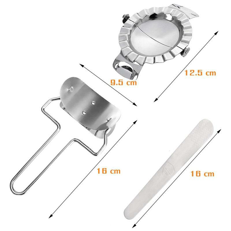 ダンプリングメーカーステンレスエンパナダプレスエンパナーダDumplingMaker,EmpanadaPress,StainlessSteelDumplingMakerKit,PieRavioliDumplingPastryPierogiDoughWrappersMoldCutterSetforKitchenAccessoriesTools