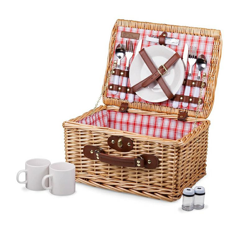 ピクニックバスケット2人用イングリッシュスタイルPicnicTimeCatalinaEnglishStylePicnicBasketwithServiceforTwo,DahliaCollection