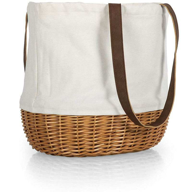 ピクニックバスケットキャンバストートPicnicTime-APicnicTimeBrand203-00-187-000-0CoronadoWillowTotePicnicBaskets,BeigeCanvas