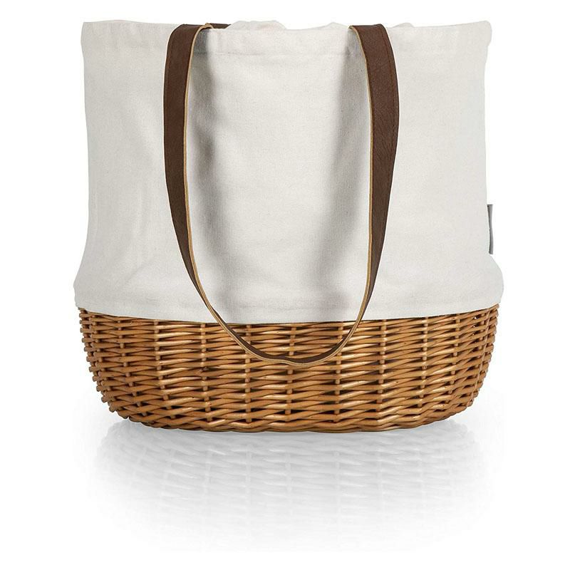 ピクニックバスケットキャンバストートPicnicTime-APicnicTimeBrand203-00-187-000-0CoronadoWillowTotePicnicBaskets,BeigeCanvas