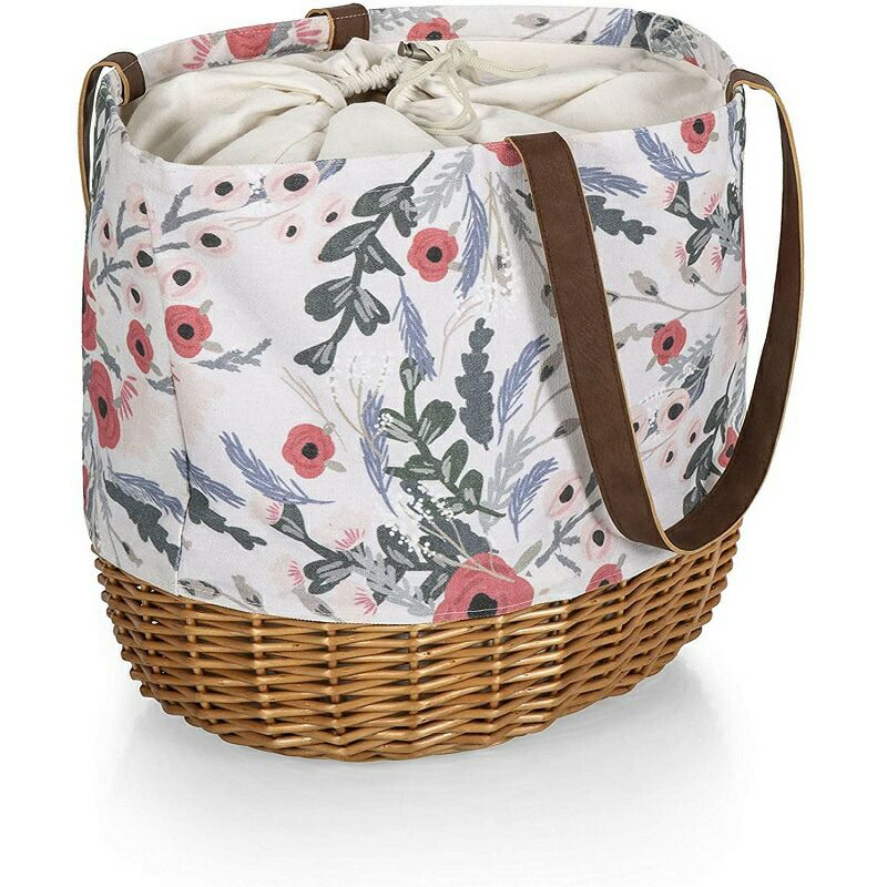 ピクニックバスケットキャンバストートPicnicTime-APicnicTimeBrand203-00-187-000-0CoronadoWillowTotePicnicBaskets,BeigeCanvas