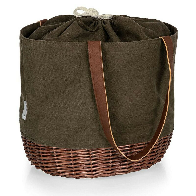 ピクニックバスケットキャンバストートPicnicTime-APicnicTimeBrand203-00-187-000-0CoronadoWillowTotePicnicBaskets,BeigeCanvas