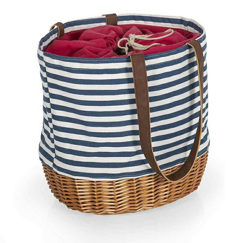 ピクニックバスケットキャンバストートPicnicTime-APicnicTimeBrand203-00-187-000-0CoronadoWillowTotePicnicBaskets,BeigeCanvas