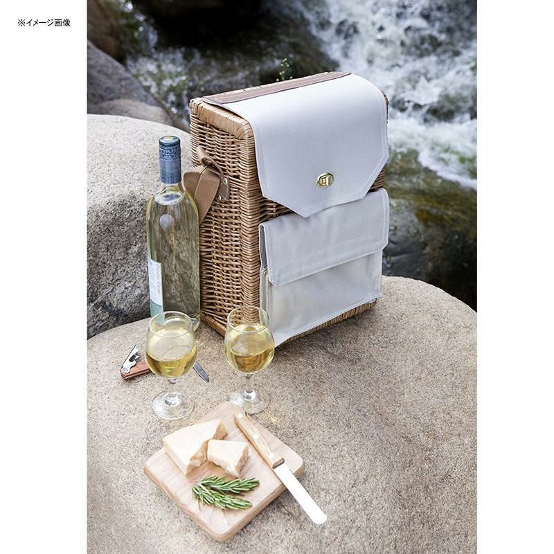 ワインボトルバスケット2本用チーズまな板ナイフコルク抜付ピクニックタイムPicnicTimeCorsicaInsulatedWineBasketwithWineandCheeseAccessories