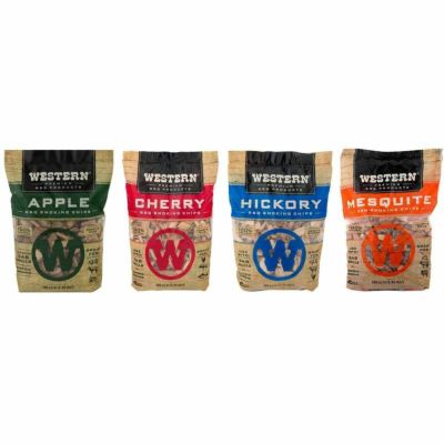 燻製用 ウッドチップ スモークチップ 4種セット アップル ヒッコリー メスキート 桜 Western BBQ Smoking Wood Chips Variety Pack Bundle (4)- Apple, Mesquite, Hickory, and Cherry Flavors (Original Version)