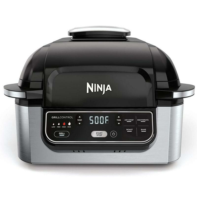 グリル3.8Lノンフライヤーエアフライヤー食品乾燥ニンジャNinjaFoodiAG3015-in-1IndoorElectricCountertopGrillwith4-QuartAirFryer,Roast,Bake,Dehydrate,andCyclonicGrillingTechnology家電