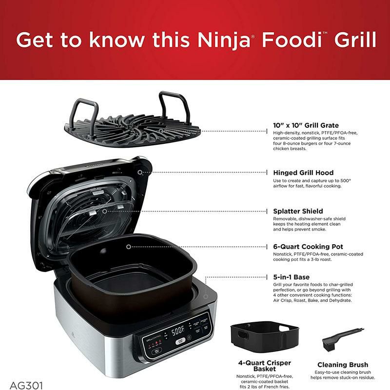 Shops Ninja Foodi 5-in-1 Indoor Grill